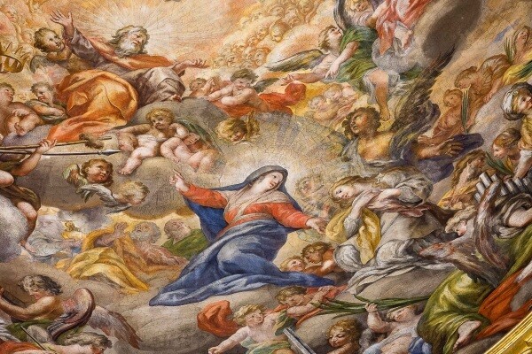 Entrata Agnese in questo luogo di turpitudine, trovò l angelo del Signore pronto ad assisterla (